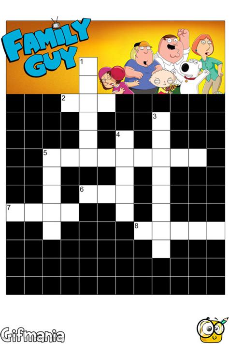 family guy crossword|Family guy NYT Crossword Clue